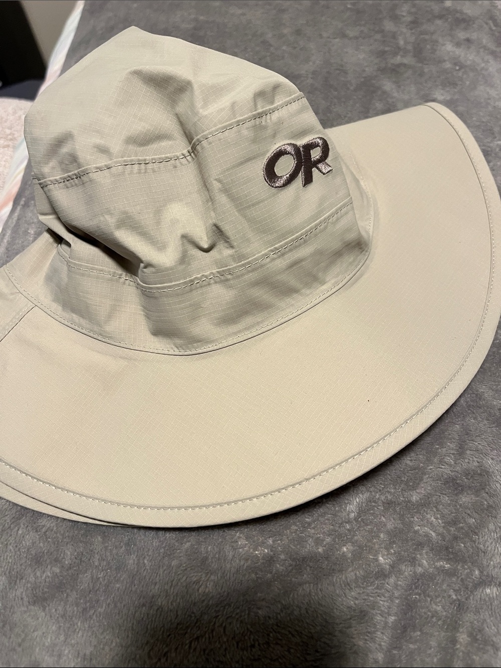 Outdoor Research Sun Hat in Sand/Tan with OR Logo